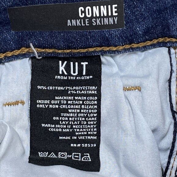 Kut from the Kloth Jeans Womens Sz 6 Blue Connie Ankle Mid Rise 29x27 - Picture 11 of 12